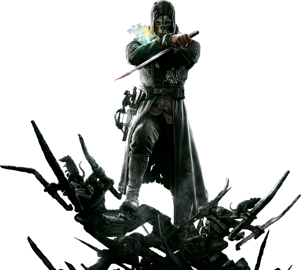 Corvo Attano from Dishonored 1, wearing his iconic mask Corvo Attano from Dishonored 1, wearing his iconic mask